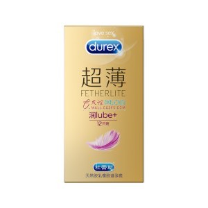 杜蕾斯 超薄润lube+(12只装）