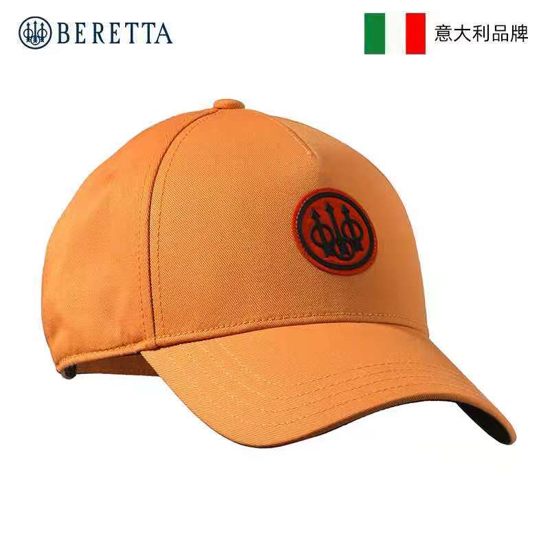 意大利BERETTA贝瑞塔标志性ogo棒球帽（橙色） BT031T13830411