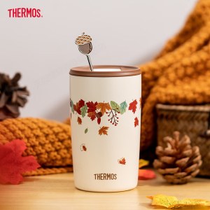 膳魔师（THERMOS）秋意系列不锈钢直饮随行杯415毫升 TCDP-400