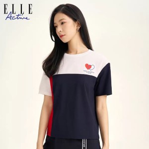 友谊奥莱—ELLE Active针织圆领T恤-GAlX39002084