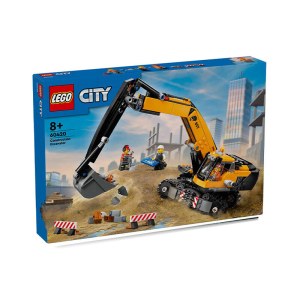 乐高（LEGO）积木 城市系列 黄色挖掘机 60420