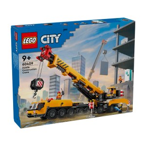 乐高（LEGO）积木 城市系列 黄色移动式工程起重机 60409