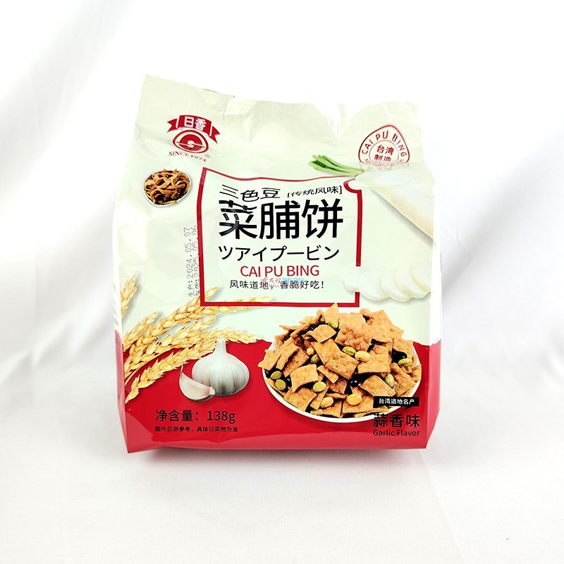 日香 三色豆菜脯饼蒜香味 138g