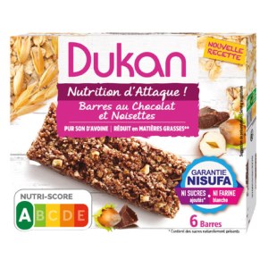 Dukan 燕麦麸榛子可可蛋白棒 150g