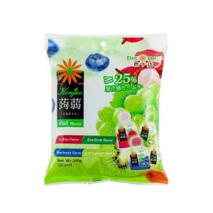 芭干达 杂果水果味蒟蒻果汁果冻 200g