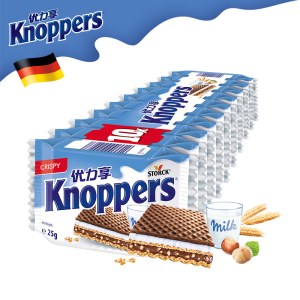 Knoppers 牛奶榛子巧克力威化饼干 250g