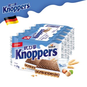 Knoppers 牛奶榛子巧克力威化饼干 125g