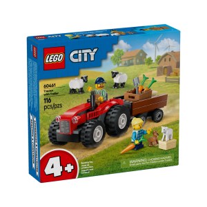 乐高（LEGO） 积木玩具城市系列-红色农用拖拉机 60461